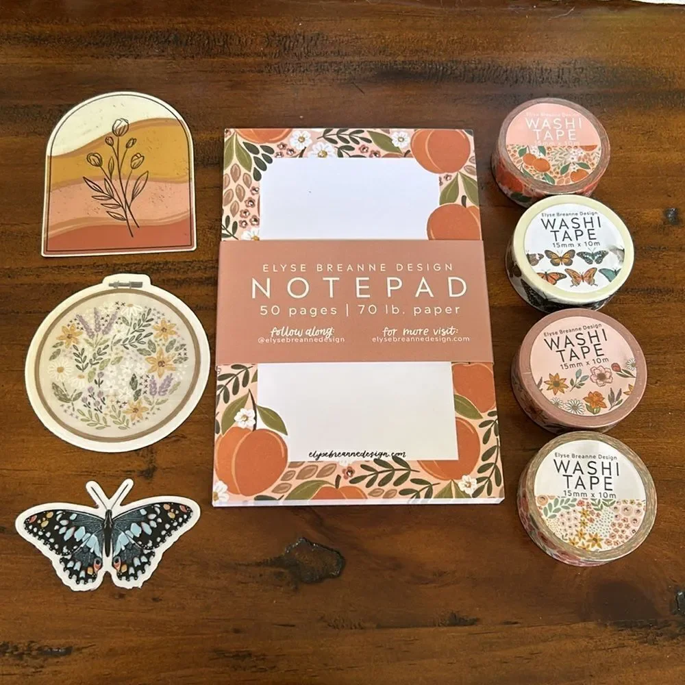 Notepad stickers Washi Bundle Elyse Breanne NEW